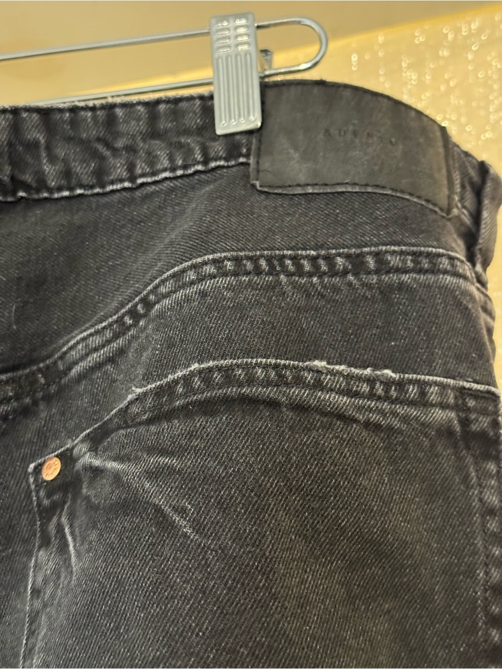 & Denim Black Button Fly Jeans - Picture 4 of 8